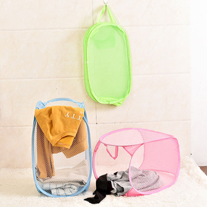 Collapsible Laundry <b>Basket</b> Round <b>Foldable</b> Storage For Clothes Bathroom Use - Product Image 3