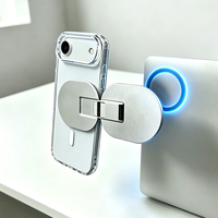 Support de téléphone magnétique flexible en alliage d'aluminium Szcaser pour utilisation sur bureau, 3,7-10 pouces