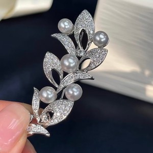 Broches fines en perles d'eau douce naturelles multi-perles japonaises, recommandées par les experts de la mode et les célébrités d'Internet - Product Image 2