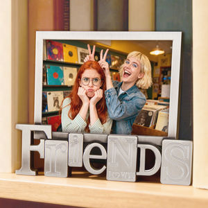 Materiale in lega di zinco dallo stile semplice, cornice portafoto creativa per <span class=keywords><strong>regali</strong></span> di compleanno per amiche e <span class=keywords><strong>sorelle</strong></span>, marchio personalizzato LASODY - Product Image 1