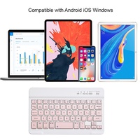 Clavier et souris portables ultra-minces pour iPad 10 pouces et téléphones Android - Disposition 7 langues