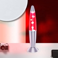 Base en aluminium Modern new Rocket coloré arc-en-ciel bouteille en verre liquide LAVA LAMP 16 inch lumière sensorielle décoration de chambre de lit