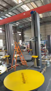 Machine d'emballage amovible pour l'emballage de carton de fenêtre de <span class=keywords><strong>porte</strong></span> Machine à palettes automatique à plateau supérieur à deux fins - Product Image 3