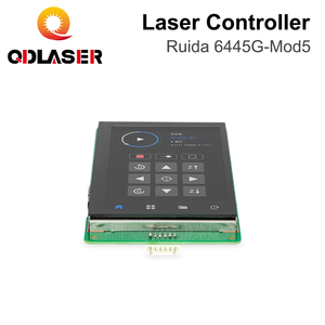 Qdlaser Ruida แผงควบคุมเลเซอร์ CO2หน้าจอสัมผัส6445G-Mod5แผงควบคุม DIY ซอฟต์แวร์ <span class=keywords><strong>V8</strong></span> <span class=keywords><strong>rdworks</strong></span> สำหรับ CO2เครื่องตัดเลเซอร์ - Product Image 3