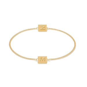 Bracciale in Acciaio Inossidabile con Targhetta Lettera M 12x14cm, Gioiello Raffinato - Product Image 2