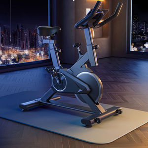 Cyclette Compatta e Leggera Bianca per Interni, 14KG, Trasmissione a Cinghia, Monitor LCD Calorie, Manubrio Regolabile, <span class=keywords><strong>Bici</strong></span> da Spinning per Casa - Product Image 1