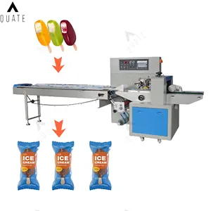 Precio de fábrica Máquina automática de embalaje de bolsas de panadería Máquina de embalaje de almohada horizontal de Bollo de hamburguesa