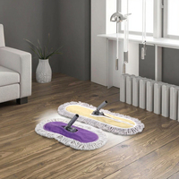 Vente en gros en usine Nettoyage domestique Vadrouille plate à usage intensif Vadrouille à poussière en coton pour le nettoyage des sols