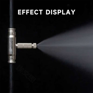 Boquilla de pulverización de agua de alta presión de latón niquelado de 3/16 pulgadas para enfriamiento por nebulización exterior, boquilla atomizadora de tres secciones - Product Image 6
