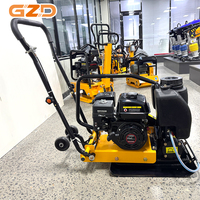 Compacteur à plaque vibrante à essence GZD C60T personnalisé, 5,5-6,5 CV, 65 kg, machine de compactage du sol pour la construction