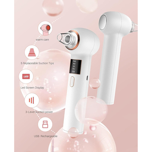 Hot bán điện comedone mụn <span class=keywords><strong>extractor</strong></span> với <span class=keywords><strong>3</strong></span> hút điện 5 đầu dò nén nóng Chức năng chân không mụn đầu đen Remover - Product Image 3