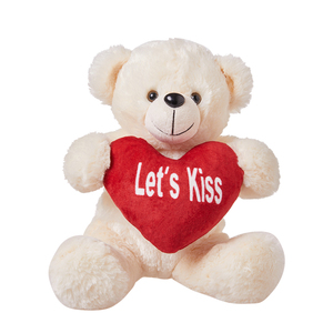 Personnalisé OEM <span class=keywords><strong>Happy</strong></span> Valentine Bear 9.8 "Animal en <span class=keywords><strong>peluche</strong></span> blanc avec message rouge oreiller cadeaux de Saint Valentin jouets en <span class=keywords><strong>peluche</strong></span> - Product Image 4