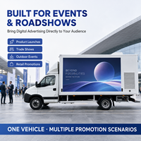 Écran LED publicitaire mobile P3 P4 P5, écran LED pour camion publicitaire extérieur, écran LED double face pour véhicule, promotion automobile