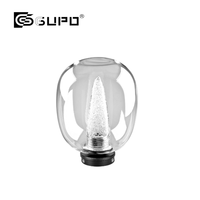 Lampe de présentation LED sans fil 2W rechargeable en forme de bougie, mini projecteur vertical avec contrôle tactile et port Type-C pour décoration de vitrine