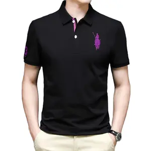 Oem Odm Hot Selling Poly/Katoen 52% Katoen 48% Spandex M L Xl Xxxxl Xxxxxl T Shirt Polo