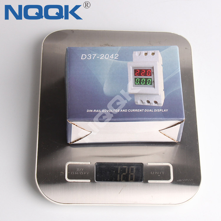 D37-2042 carril Din de voltaje y corriente de CA medidor Digital con CT