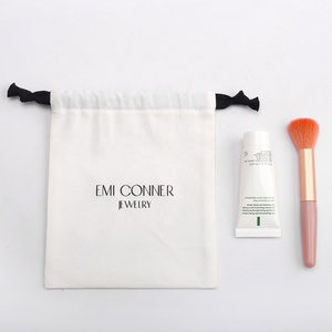 Wholesale 10*15cm Custom Logo Cotton Drawstring Women's <b>Canvas</b> Bags Reusable Cotton <b>Canvas</b> Tote Bag Dust Packaging Shoe Bag - Product Image 4