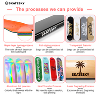 Planches de Skateboard Professionnelles en Gros, Érable Canadien Roches Dures 7 Plis, 8.0 8.25 Pouces, Graphiques Personnalisés