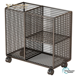 <b>Large</b>-capacity household yoga mat storage <b>basket</b> with wheels, movable storage rack for fitness equipment and sports gear - Product Image 6