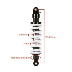 Raum Mono Ajustable 275mm Motocicleta Amortiguador <span class=keywords><strong>de</strong></span> aire trasero 300mm Proveedores - Product Image 1