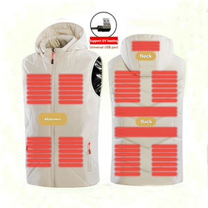 <span class=keywords><strong>Chaleco</strong></span> de calefacción eléctrica cálido de invierno para hombres y mujeres, <span class=keywords><strong>chaleco</strong></span> <span class=keywords><strong>acolchado</strong></span> informal con cremallera para viajes al aire libre, <span class=keywords><strong>chaleco</strong></span> calefactable Unisex con capucha - Product Image 2
