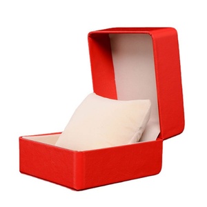 Boîte à montre carrée en cuir PU personnalisée avec logo OEM ODM, vente en gros, estampage à chaud, étui de protection pour montre - Product Image 1