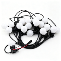 Guirlandes lumineuses de Noël, ampoules G50, guirlandes lumineuses connectables étanches pour patio, jardin, fête et décoration commerciale