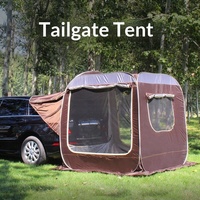 Tente de hayon de voiture à ouverture rapide automatique, imperméable, en tissu Oxford PU3000mm, auvent latéral d'extension arrière pour SUV, pour le camping et les voyages