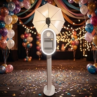 Photomaton Lumabooth pour iPad Air 12,9 pouces et 13 pouces, avec miroir, flash et imprimante, idéal pour événements et mariages