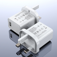 Adaptateur secteur USB certifié CE CB UKCA Shenzhen Lvxiangyuan 5V 3A 15W, prise UK, charge rapide, protection OTP OVP pour appareil photo