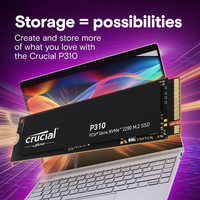 P310 1 To PCIe Gen4 NVMe 2280 M.2 SSD 6000 Mo/s et 7100 Mo/s Vitesse Disque dur SSD pour PC de jeu