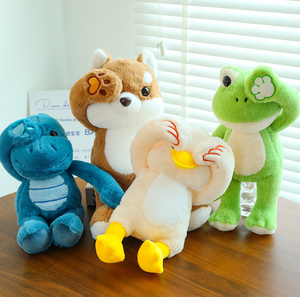 Peluche musicale amusante pour bébé Grenouille douce Canard chat Jouet animal chantant Jouet en peluche électronique personnalisé - Product Image 2