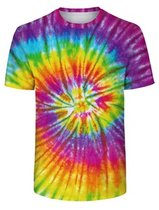 T-Shirt Tie-Dye Personalizzata all'Ingrosso, <span class=keywords><strong>Ultimo</strong></span> Design Estivo Unisex a Maniche Corte, Maglietta Oversize Tie-Dye per Uomo - Product Image 6