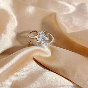 Versatile in Temperament Geometric <b>Ring</b> Individual Fashion <b>Ring</b> Resizable Exquisite Jewelry for Women <b>Rings</b> - Product Image 4