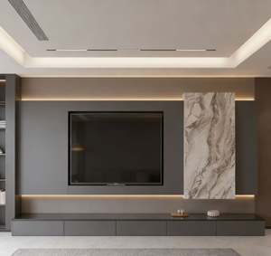 Mueble de Salón Moderno y Minimalista para TV, Color Blanco, con Cajones y Estantes para Espacios Pequeños - Product Image 6