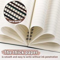 Lot de 12 carnets/journaux spirales personnalisés pour le travail et les cadeaux, avec logo imprimé, couverture en papier classique pour entreprise