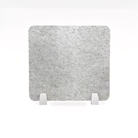 Écran de séparation simple pour poste de travail, panneau de bureau en polyester insonorisant, style moderne et minimaliste, usage commercial
