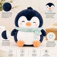 Peluche de Pingüino Personalizado OEM ODM con Llavero para Mascotas de Marca, Regalos Promocionales y Mercancía de IP