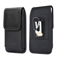 Étui de ceinture en cuir pour téléphone portable 5,5 pouces pour hommes, étui de ceinture avec clip pour Samsung et iPhone