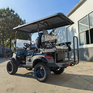 Venta al por mayor de fábrica: Nuevo carrito de golf eléctrico clásico de 4 asientos con faros, disponible en diferentes colores. - Product Image 4
