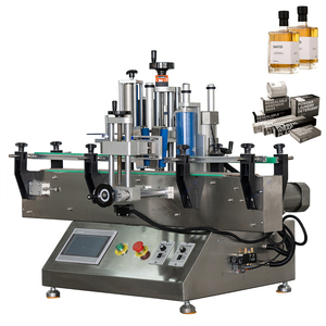 Etiquetadora de botellas redondas pequeñas de escritorio con accionamiento eléctrico completamente automático para botellas de plástico, embalaje de cartón de papel para latas - Product Image 1