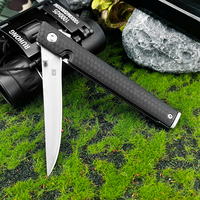 Couteau pliant de poche EDC en acier pour survie en camping, mini-outil multifonction léger et portable pour légumes, fruits et bricolage en extérieur