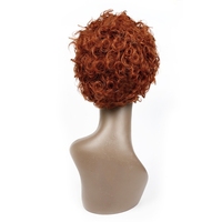 Perruque courte bouclée coupe pixie 100% cheveux humains, fabriquée à la machine avec une partie en dentelle 13x1, disponible en 1b et en plusieurs couleurs.