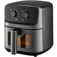 Mini friteuse à air sans huile 4L Friteuse électrique intelligente à écran tactile numérique Friteuse à air sans huile pour appareils ménagers professionnels Friteuse à air pour hôtel