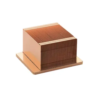 Custom Metal Products High Density Aluminum Copper Stacked Bonded Fin Heat Sink