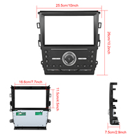 Autoradio Android Podofo 9 pouces 4+64G Double Din Carplay Android Auto pour Ford Mondeo 2013-2018 GPS WIFI Vente en gros