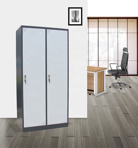 JIN FENG Thay Đổi Phòng Knock Down Giá Rẻ Có Thể Tháo Rời Quần Áo Thép Tủ Quần Áo 2 Ngăn Thép Locker - Product Image 4