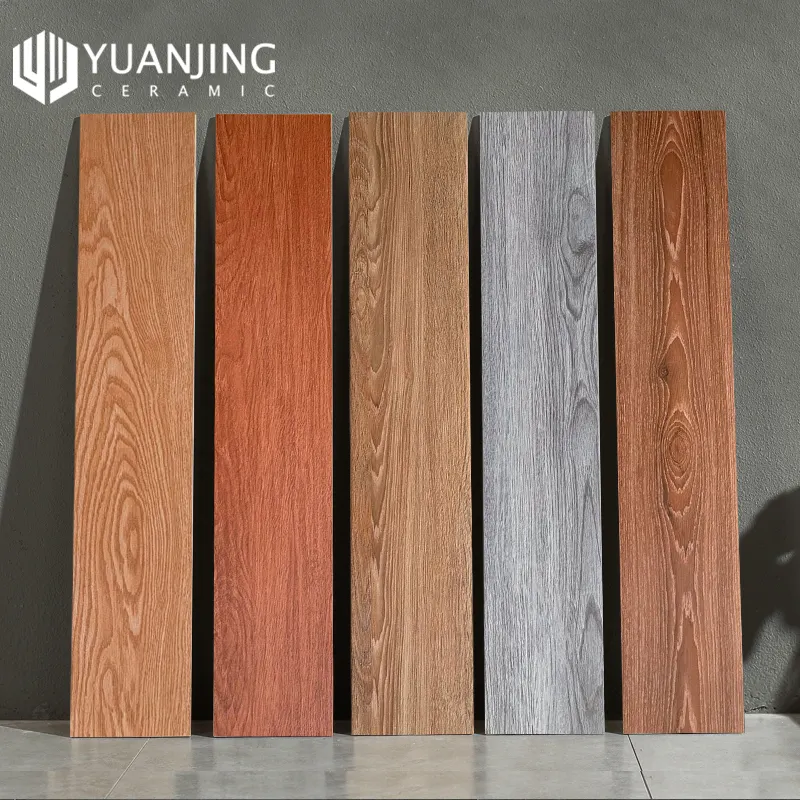 150x800mm finitura in legno legno massello imitazione mattoni di ceramica piastrelle di legno camera da letto soggiorno piastrelle per pavimenti antiscivolo Design per pavimenti