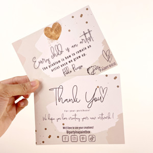 Carte de remerciement en feuille d'or de luxe 450gsm, haute qualité, quantité minimale de commande, conception gratuite logo, carte de remerciement, cartes de visite, carte postale - Product Image 4