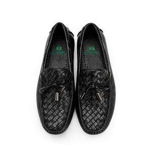 Chaussures pour hommes 100% cuir de vache, mocassins tressés de haute qualité, mocassins plats réversibles de luxe, automne, evergreen - Product Image 6